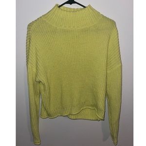 Neon colored turtle neck sweater